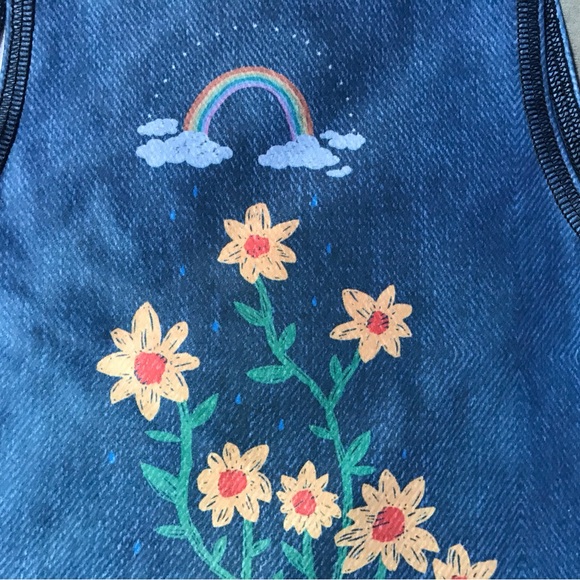 Teeki Blue Floral Tank Top - Picture 6 of 7